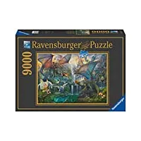 ravensburger - puzzle adulte - puzzle 9000 p - la forêt magique des dragons - 16721