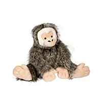 histoire d'ours - peluche singe - 30 cm - gris/blanc - idée cadeau - capucin le singe - dans la forêt - ho3047