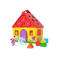 melissa & doug blue's clues & you maison en bois à emporter, jouets de développement en bois pour enfants, jouet d'eveil, trieur de formes pour enfants, 3+, cadeau pour garçon ou fille