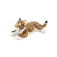 trudi tigre bruce mascotte en peluche, cadeau de noël et d'anniversaire. | 39x23x46cm l | animaux exotiques tropicaux | modèle 27138