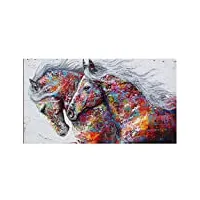 puzzles 6000 pièces pour adultes - puzzle en bois de cheval de couleur, puzzle de forme unique de grande taille, cadeau artistique pour enfants et adultes