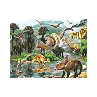 puzzle classique 6000 pièces pour adultes - puzzles en bois de dinosaure heureux pour adultes, puzzles de paysage de paysage, jouets de divertissement pour la décoration intérieure de cadeau créatif