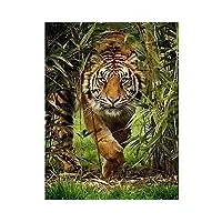 gbpr puzzle 3000 pièces highlights tigre de la forêt-3000 comme cadeau de jeu relax puzzles jeux