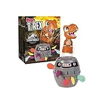 tomy - pop t-rex jeux de société jurassic world pour famille et enfants, jeu dinosaure, 2 - 4 joueurs, convient aux garçons et aux filles agés de 4+