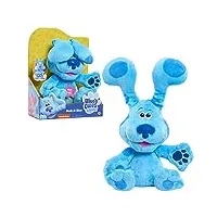 blue et ses amis, peluche blue 30 cm, joue à coucou-caché, avec fonctions sonores, jouet pour enfants dès 3 ans, giochi preziosi, blu02