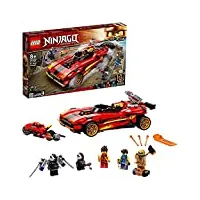 lego 71737 ninjago le chargeur ninja x-1, jouet de voiture, et moto, avec 5 figurines, dont cole golden, pour garçons et filles dès 8 ans