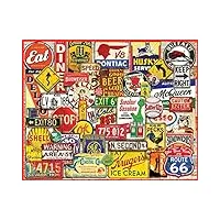 white mountain puzzles great old signs, 1000 pieces jigsaw puzzle