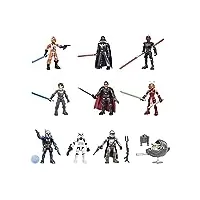 star wars hasbro mission fleet, pack de 10 figurines de 6 cm avec 19 accessoires, à partir de 4 ans f4023 multicolore