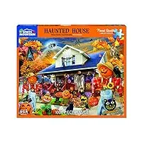 white mountain haunted house halloween puzzle de 1000 pièces