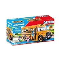 playmobil 71094 bus scolaire- city life - l'école - véhicule enfants