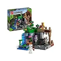 lego 21189 minecraft le donjon du squelette, jouet construction, figurine squelette avec accessoires, grotte, jeu Éducatif, enfant 8 ans et plus