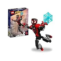 lego 76225 marvel la figurine de miles morales, jouet de construction, minifigurine super-héros, cadeau spider-man, pour enfants 8 ans et plus