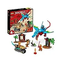 lego 71759 ninjago le temple du dragon ninja, ensemble de jouet et de figurine avec moto, comprend la figurine nya pour protéger le temple, multicolore
