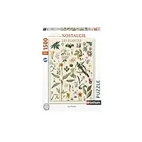 nathan - puzzle 1500 pièces - les plantes - muséum national d'histoire naturelle - adultes et enfants dès 14 ans - puzzle de qualité supérieure - collection nostalgie - 87309