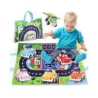norkbeng bébé jouet voiture enfant,6 pieces lot petit véhicules friction camion à tirer,cadeau pour garçons et filles de 3 4 5 ans
