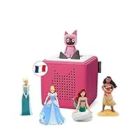 tonies coffret au royaume des princesses rose avec 4 figurines histoire et 1 figurine créatif, boîte à histoire et musique pour enfant 3 à 7 ans, conteur d'histoire robuste & facile à utiliser