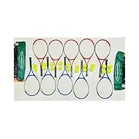 traditional garden games d'entraînement de tennis avec filets de 3 m ensemble de sport, kit de coaching, jeu de plein air, tgg198