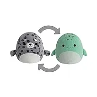 squishmallows flipamallows peluche odile grey seal and cole tortue sarcelle 30,5 cm