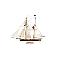 maquettes de navires Échelle d'expédition 1/65 kit de modèle en bois de voilier classique français maquette de voilier la jacinthe