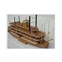 siourso maquettes de bateaux en bois kit d'assemblage de modèles de voiliers 1:100 mississippi 1870 kits de construction de modèles de bateaux À aubes À vapeur