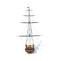 siourso maquettes de navires modèle de voilier classique uss. constitution section 1794 1/75 coupe transversale en bois modèle de bateau modèle kit