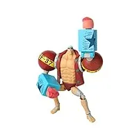 anime heroes - one piece - figurine franky action, 6.5 inch
