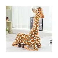 krass girafe en peluche animal sauvage en peluche girafe debout géant peluche pour enfants, jeu et câlin, lavable, animal en peluche tacheté 7 tailles,140cm,collector88