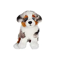 gipsy toys - chien assis 25 cm berger australien peluche pour enfant existe en 8 modèles différents 071523
