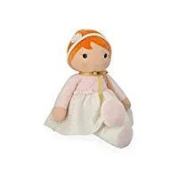 kaloo - tendresse - ma 1ère poupée en tissu valentine - grande poupée de chiffon danseuse 80 cm - micro-velours - poupée géante - carte personnalisable - dès la naissance, k200000