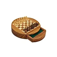 jeu d'echecs portable jeu d'échecs magnétique, jeux de société jeu d'échecs en bois for adultes, pliant jeu d'échecs plateau de jeu avec crafted magnétique d'échecs professionnelle jeu d'echecs ( tail
