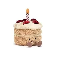 jellycat amuseable birthday cake - l: 12 cm x l: 12 cm x h: 16 cm