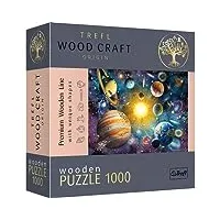 trefl- wood craft, formes irrégulières, 100 figures, puzzle moderne, pour adultes et enfants à partir de 12 ans, 20177, colorée, 1000