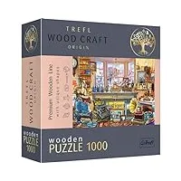trefl- wood craft, formes irrégulières, 100 figures, puzzle moderne, pour adultes et enfants à partir de 12 ans, 20175, colorée, 1000