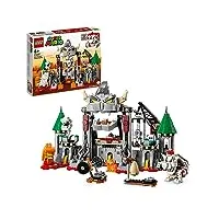lego 71423 super mario ensemble d’extension bataille au château de bowser skelet, avec 5 personnages dont le crapaud violet et les figurines goomba, jouet pour enfants, garçons et filles dès 8 ans
