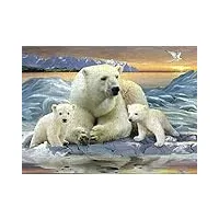 puzzle adulte 6000 pièces ours polaire festival familial puzzle jouets pour enfants