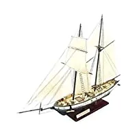 cazaru maquette de bateau décorations de salon chem voilier modèle 1: 130 voile bricolage modèle de bateau bateau en bois méditerranée océan bateau en bois pour cadeau pour la décoration