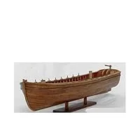 cazaru maquette de bateau salon décorations chem voilier modèle odel sacle 1/48 laser-cut wood antique life boat model life boat model kit pour cadeau pour la décoration