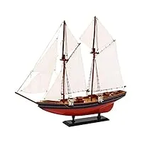 maquette de bateau motomarine modèle de construction de bateau modèle de bateau 1:50 échelle en bois classique voilier bricolage bateau à voile artisanat enfants cadeaux maison pour la décoration