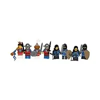 lego figurines de chevalier : chevaliers de lion et figurines falcon knights, chevaliers lion et faucon