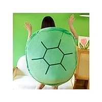 fnhy oreillers portables en coquille de tortue coussin de couchage tortue surdimensionné jeu de cosplay oreiller amovible en forme de tortue ， for enfants adultes 23.5.16 (color : 120cm)