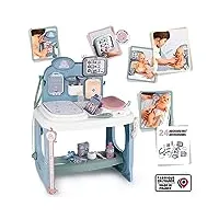 smoby - baby care - centre de soins - pour poupons et poupées - tablette electronique - 24 accessoires docteur - 240305