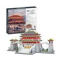 tang paradise architecture maquette, 5721 pcs mini nano blocs, set de construction et modèle de collection pour adultes, enfants, non compatible avec lego
