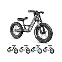 berg biky cross vélo avec frein à main à partir de 2 ans, pneus gonflables, cadre en magnésium léger, véhicule antidérapant 12 pouces, vélo pour enfant garçon et fille, selle réglable en hauteur