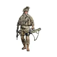 hiplay flagset figurine de collection complète : loup de la guerre des highlands, soldat des forces cruciales, style militaire, figurine d'action miniature mâle à l'échelle 1:6 fs73035a