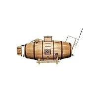 riboni nikonov – kit de bateau sous-marin 350mm, adapté aux maquettes en bois, modèles statiques de collection