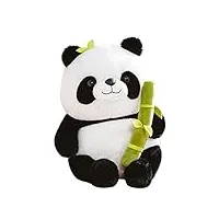 wuli77 peluche panda mignon animal en peluche tenant du bambou 10/16 pouces hauteur aide au sommeil cadeaux pour enfants adultes valentin peluche panda peluche jouet mignon doux peluches pour bébé