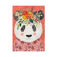 amsoan panda avec des fleurs puzzle en bois puzzles collection de puzzles pour adultes jeu de puzzle jeux Éducatifs jeux de puzzles jeux Éducatifs/6000pcs