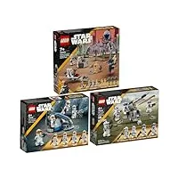lego star wars 75372 clone trooper & battle droid battle pack, 75359 clone trooper le 332ème compagnie battle pack & 75345 501st clone troopers battle pack