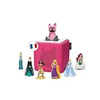 tonies coffret au royaume des princesses rose avec 6 figurines histoire et 1 figurine créatif, boîte à histoires et musiques pour enfant 3 à 7 ans, conteur d'histoires robuste & facile à utiliser