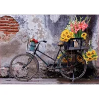 puzzle 500 piã¨ces : bicyclette avec des fleurs